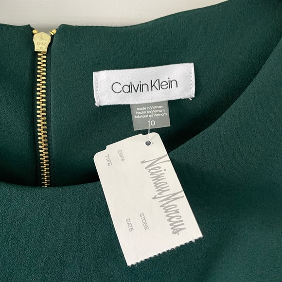Calvin Klein dark green dress, size 10, NWT - Picture 5 of 5